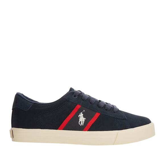 Polo Ralph Lauren Geoff Navy Low-Top Sneakers Boys’ Size 13 - Picture 1 of 6
